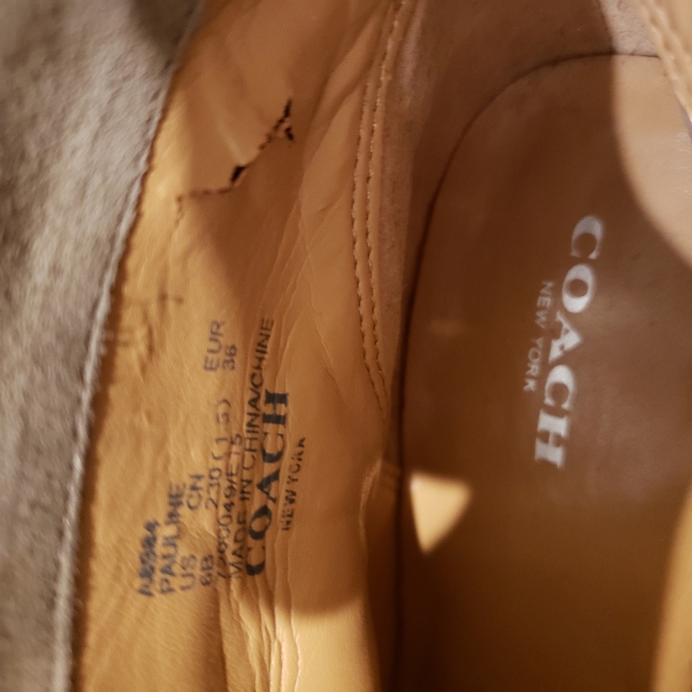 Coach Pauline ankle boots suede tan - Picture 6 of 6